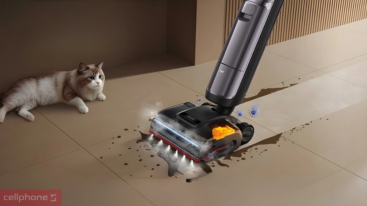 Thời lượng pin máy hút bụi cầm tay Dreame H16 Pro Steam