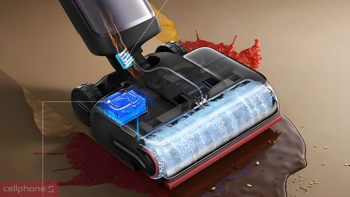 Cảm biến trên máy hút bụi cầm tay Dreame H16 Pro Steam