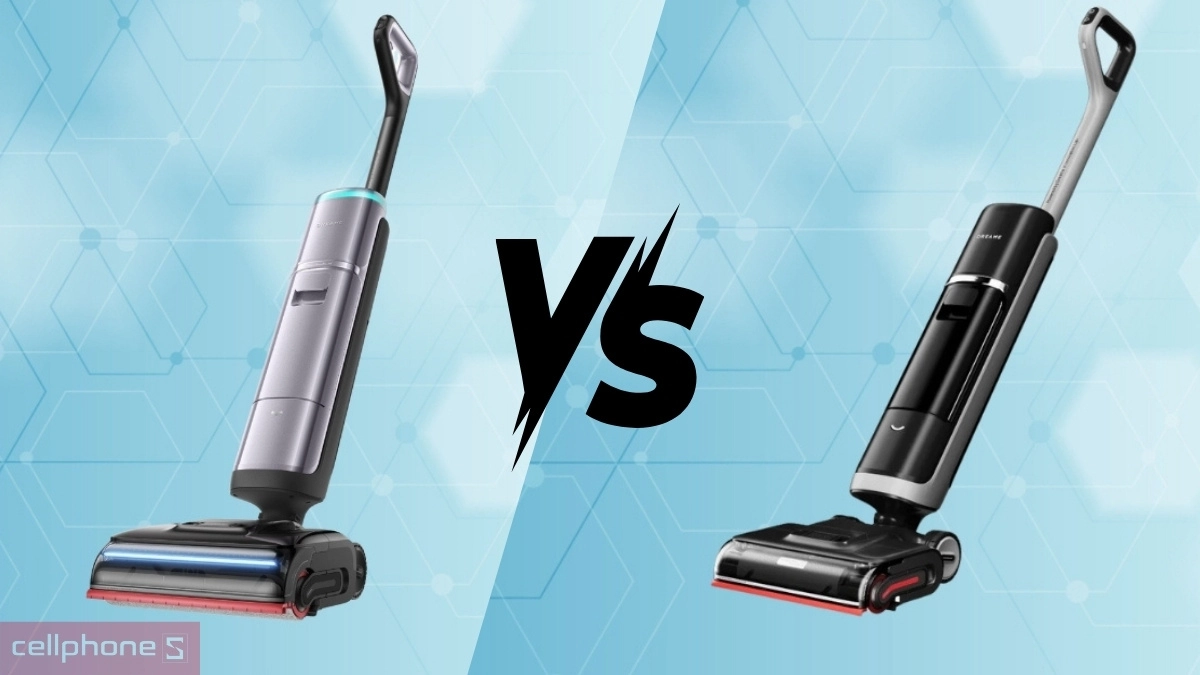 So sánh máy hút bụi cầm tay Dreame H16 Pro Steam với bản tiền nhiệm