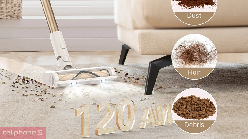 Hiệu suất lọc đến 99.9%, giúp thu giữ bụi mịn hiệu quả