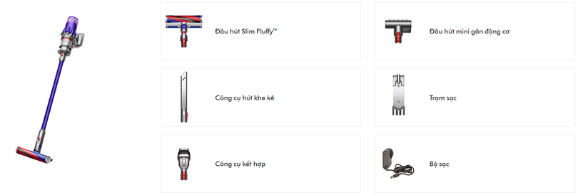 Bộ phụ kiện chuyên dụng, dọn dẹp nhiều không gian nhà