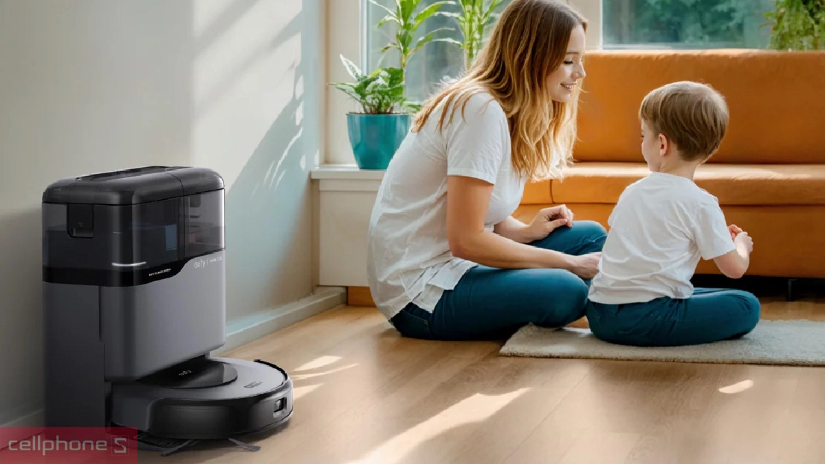 Thời lượng pin, trạm sạc của robot hút bụi Eufy Omni C20