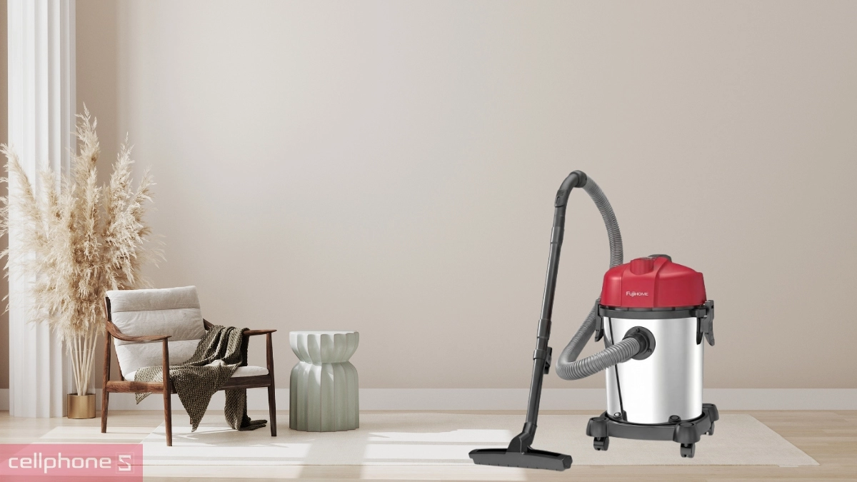 Thiết kế gọn gàng của máy hút bụi công nghiệp Fujihome VC18N