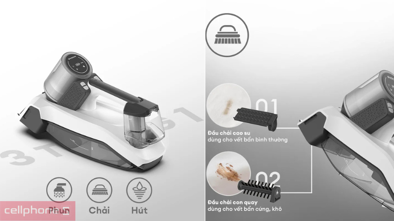 Hướng dẫn sử dụng máy giặt thảm sofa cầm tay Kochi H100