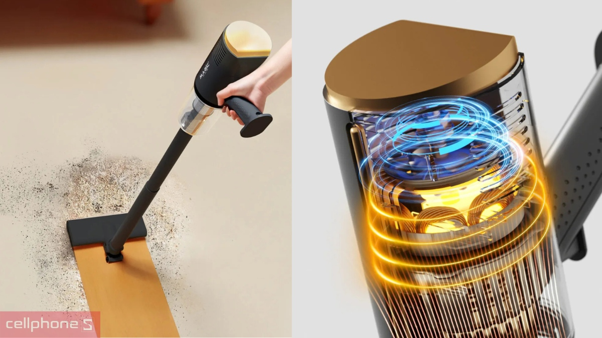 Lực hút máy hút bụi cầm tay Magic A-062