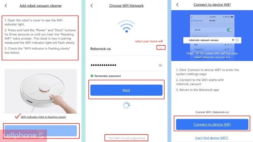 Hướng dẫn kết nối thiết bị với app Roborock