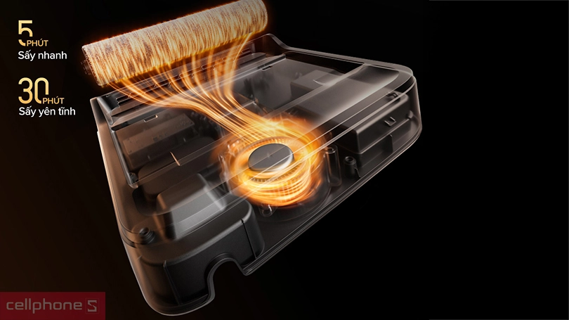 Sấy khô con lăn bằng khí nóng 95°C