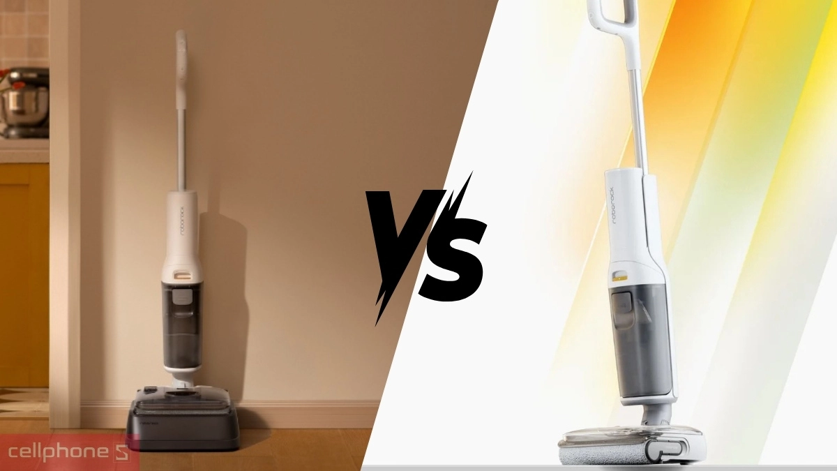 So sánh máy hút bụi lau nhà cầm tay Roborock F25 RT Gen 2 với Roborock F25 RT