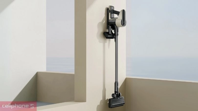 Dock sạc treo tường và khả năng lưu trữ gọn gàng