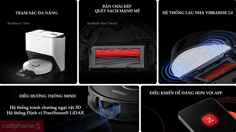 Robot hút bụi lau nhà tự động làm sạch Roborock S8 Pro Ultra