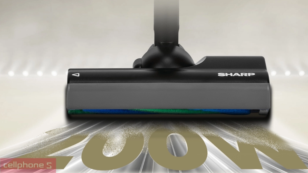 Hiệu suất hút bụi ấn tượng của máy hút bụi cầm tay Sharp EC-SR10-B
