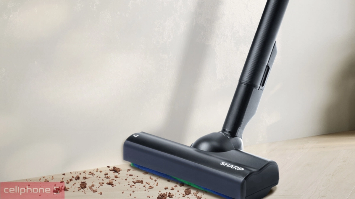 Pin và thời lượng sử dụng của máy hút bụi cầm tay Sharp EC-SR10-B