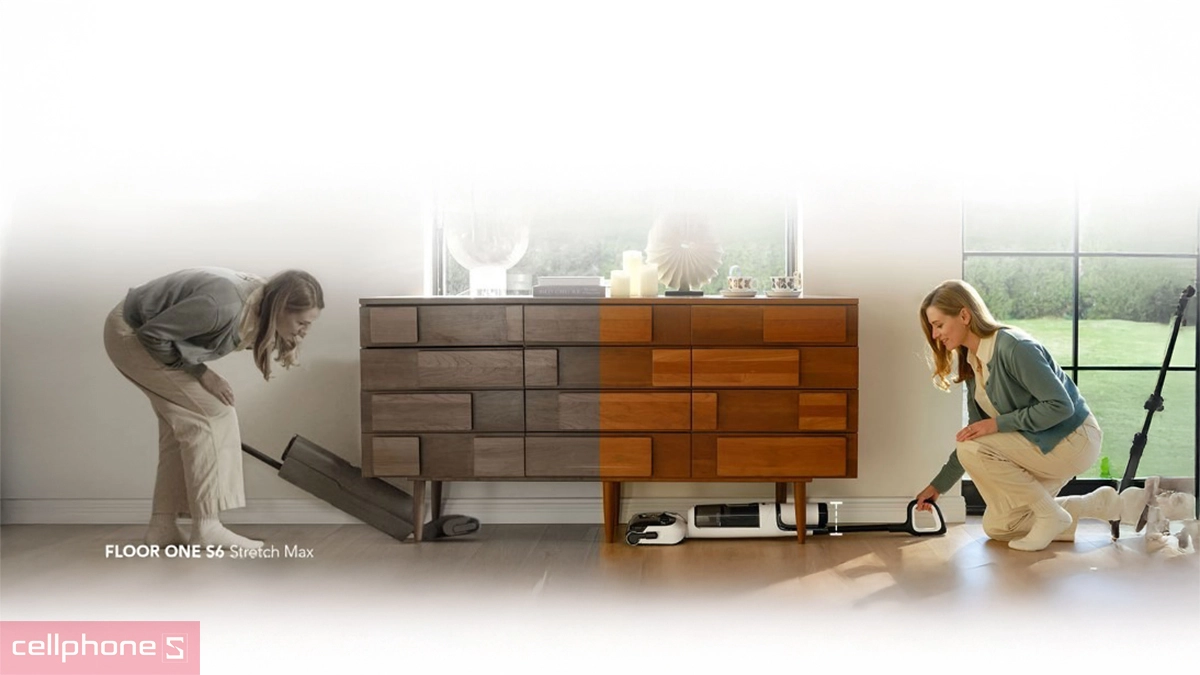 Thiết kế nằm ngang 180 độ cơ động