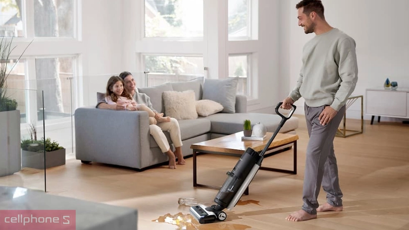 Máy hút bụi cầm tay Tineco Floor One S7 Pro - Kiểu dáng hiện đại, công suất hút lớn