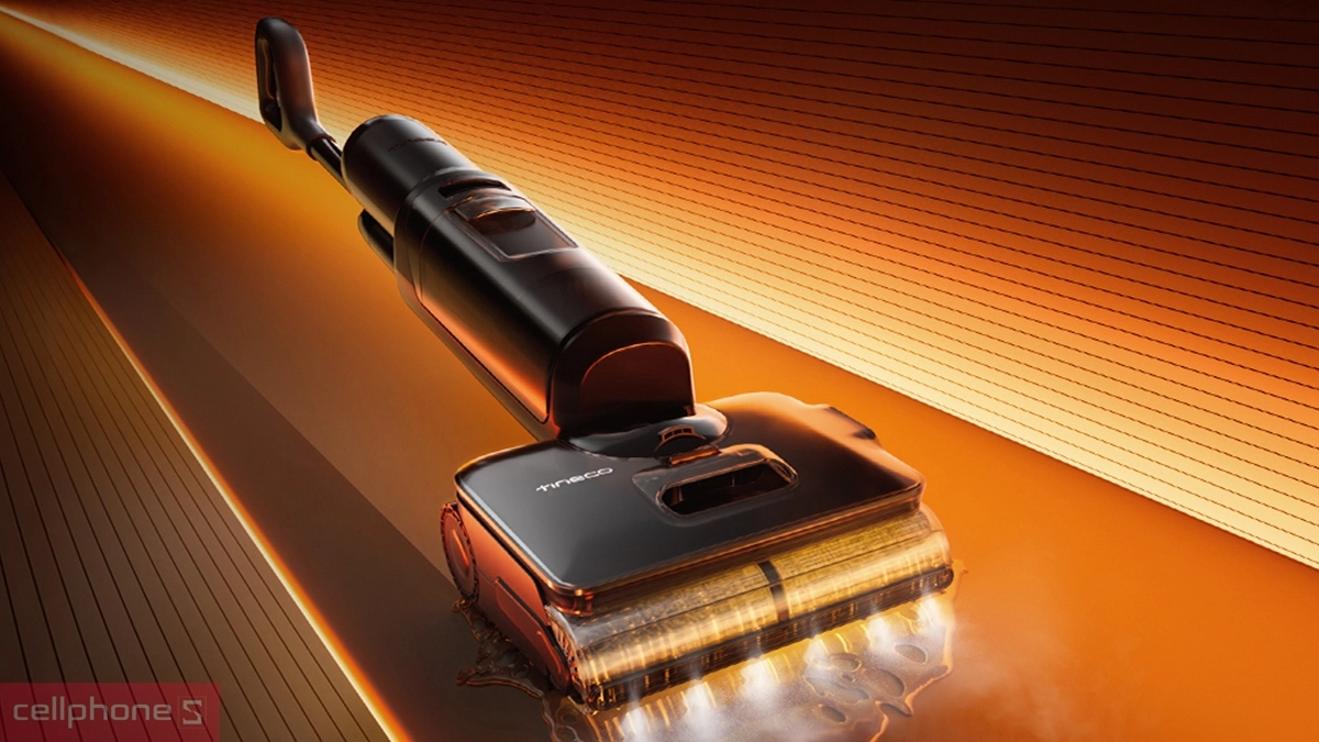 Lực hút mạnh mẽ của máy hút bụi cầm tay Tineco Floor One S7 Stretch Steam