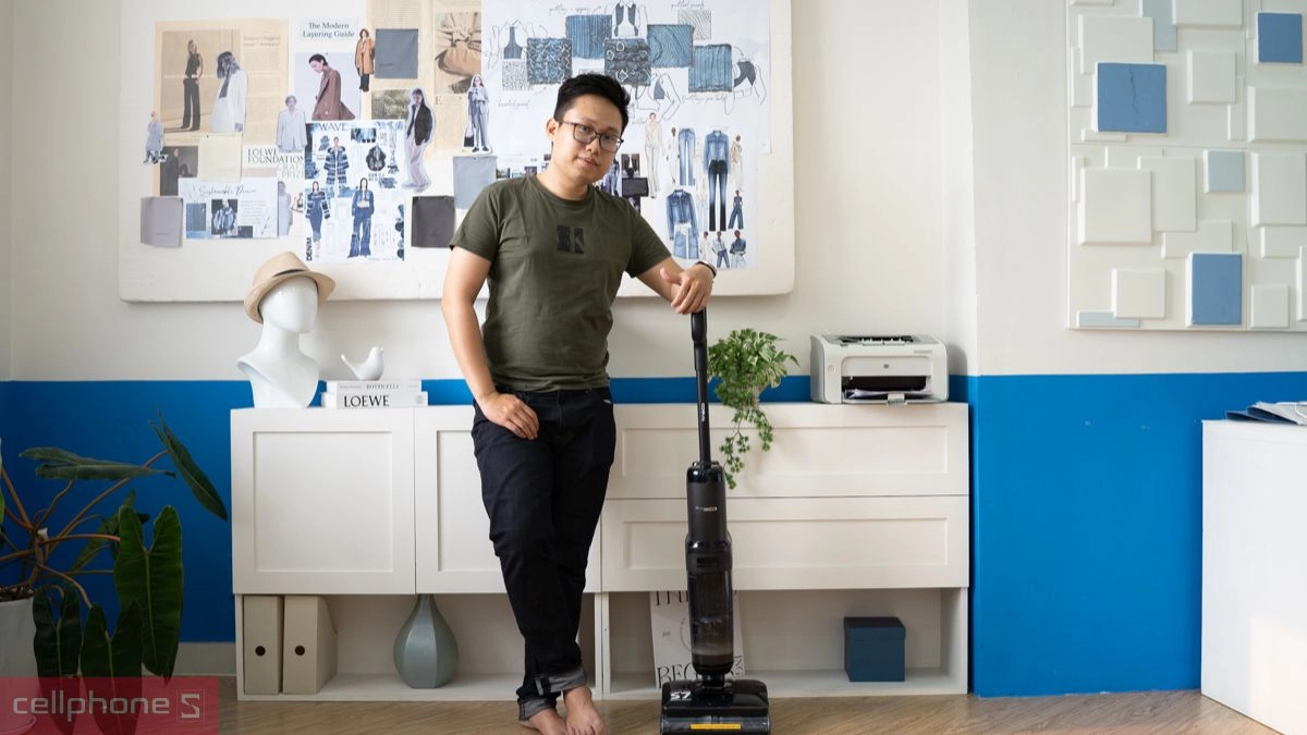 Lực hút mạnh mẽ của máy hút bụi cầm tay Tineco Floor One S7 Stretch Steam