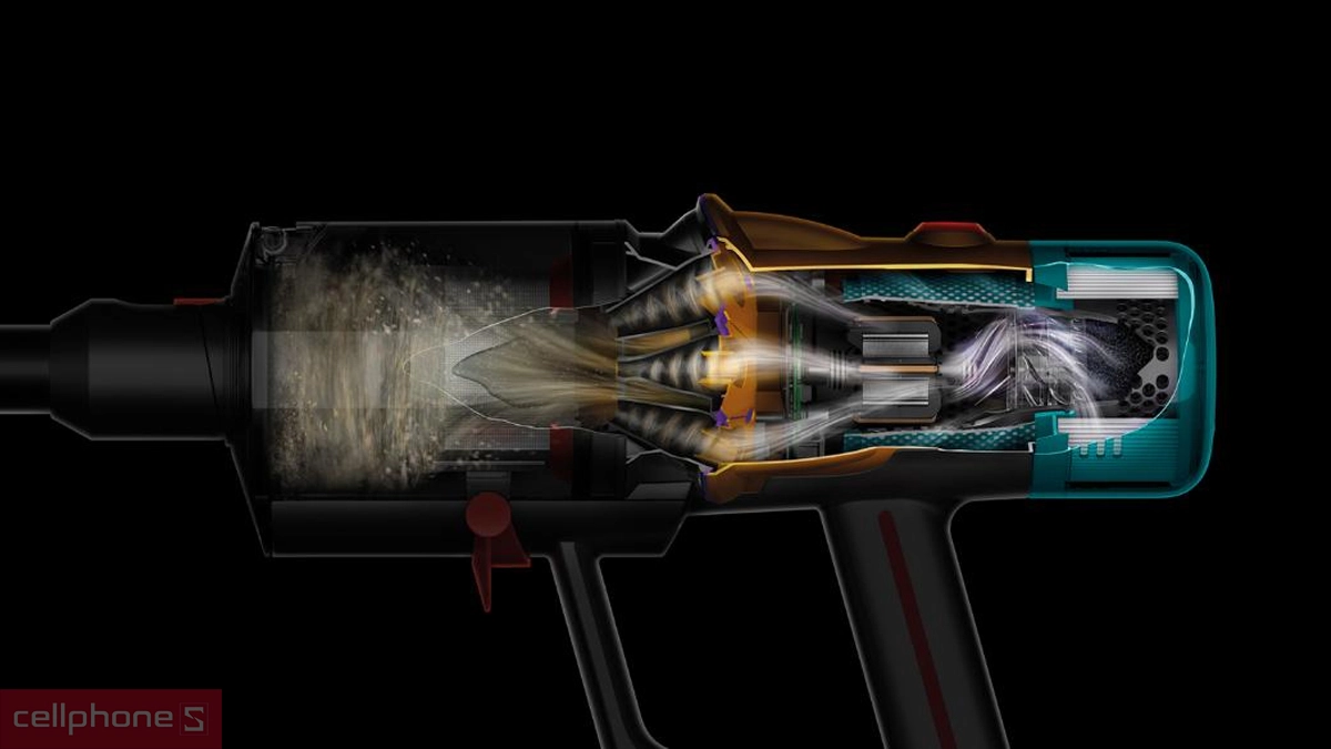 Máy hút bụi Dyson V12 Detect Slim Absolute – Hiệu năng làm sạch mạnh mẽ