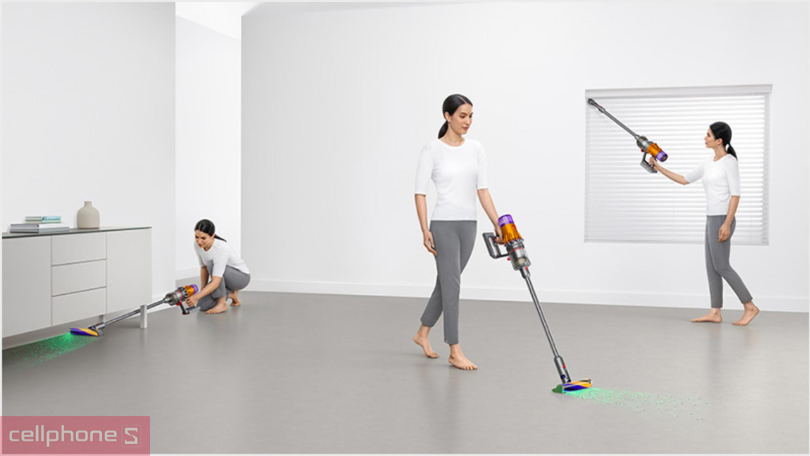 Thiết kế máy hút bụi Dyson V12 Detect Slim Extra