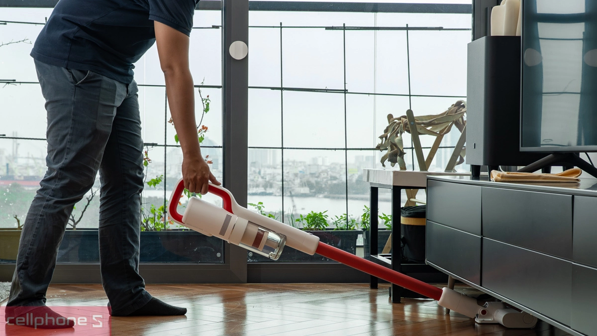 Động cơ chổi than làm sạch hiệu quả, độ ồn thấp 72dB