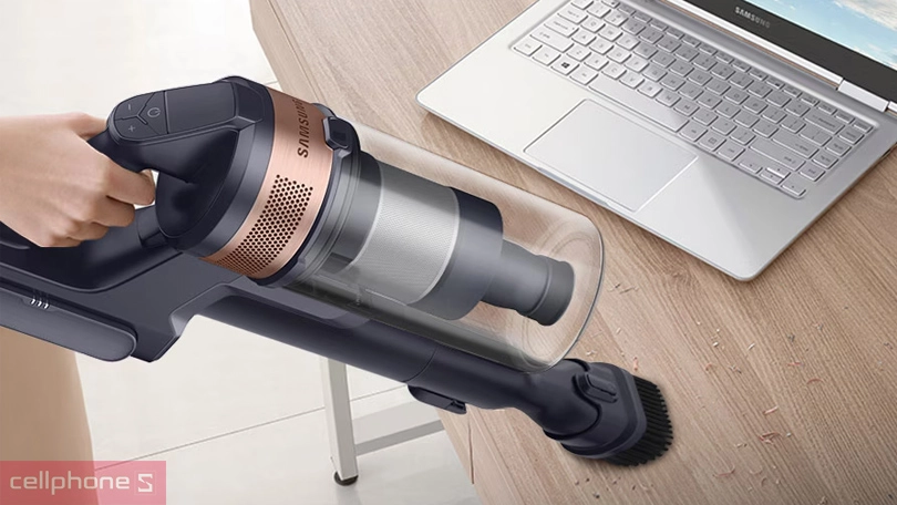Máy hút bụi cầm tay Samsung Bespoke Jet VS15A60AGR7/SV - Hút sạch bụi với công suất lớn