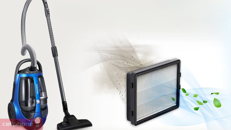 Máy hút bụi Samsung Rambo VCC8836V36/XSV không dùng túi - Nhỏ gọn, mạnh mẽ 