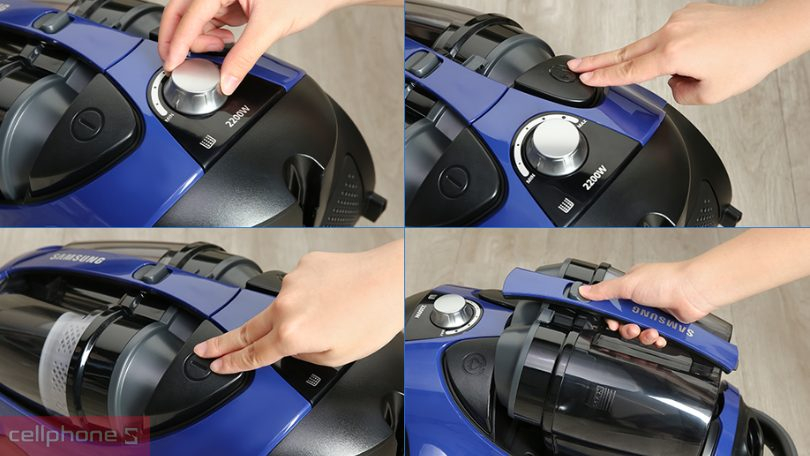 Hướng dẫn sử dụng máy hút bụi Samsung Rambo VCC8836V36/XSV không dùng túi 