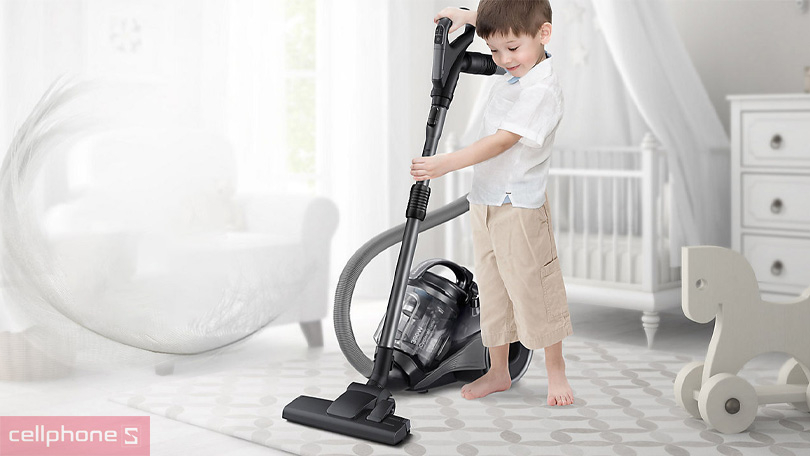 Máy hút bụi Samsung VC15K4130VL/SV dạng hộp – Động cơ mạnh mẽ, chống tắc nghẽn