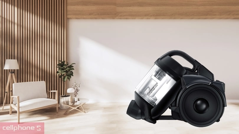 Máy hút bụi Samsung VC21K5170HG/SV dạng hộp công suất mạnh mẽ, không lo tắc nghẽn