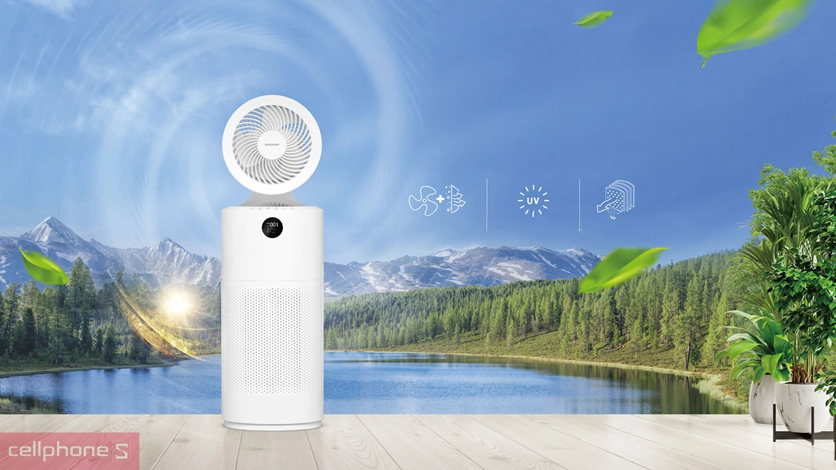 Máy lọc không khí tích hợp quạt đối lưu