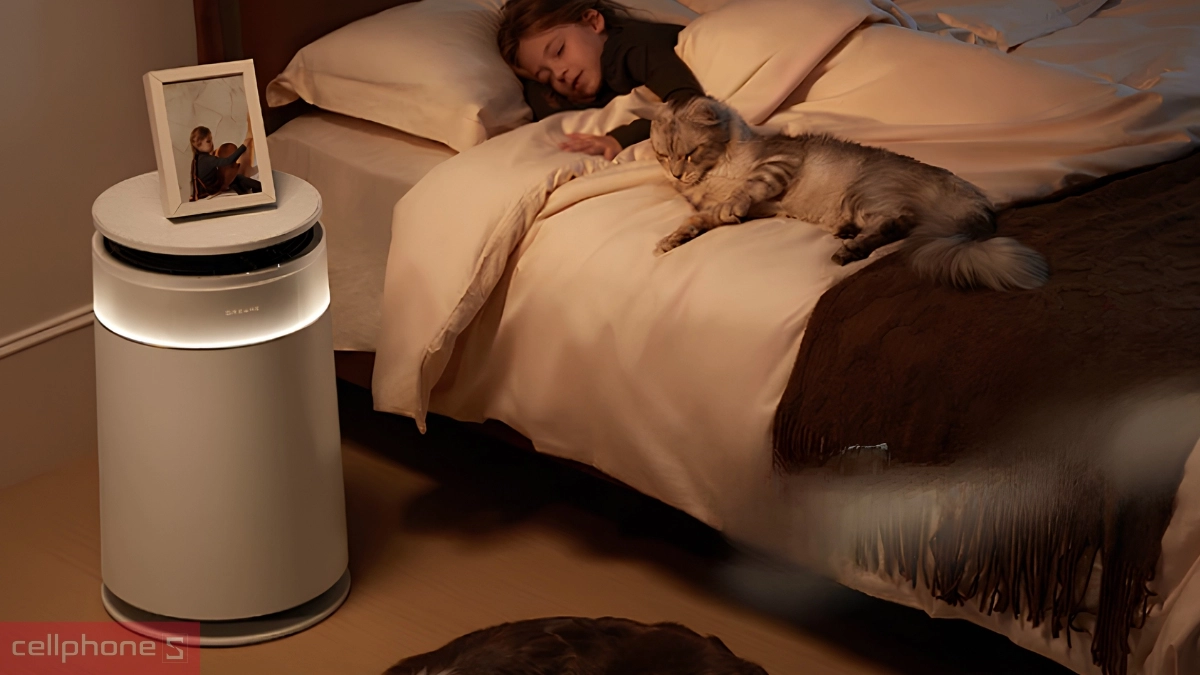 Máy lọc không khí Dreame FP10 vận hành êm ái ở mức 32dB(A) trong chế độ ngủ suốt đêm