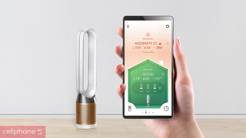 Máy lọc không khí Dyson Pure Cool Cryptomic™ TP06 - Lọc bụi hiệu quả