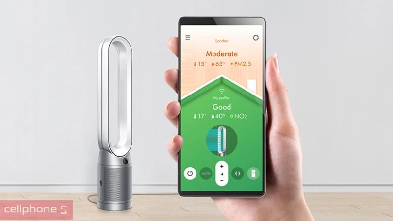 máy lọc không khí kết hợp quạt Dyson Purifier Cool TP07 - Điều khiển qua app thông minh
