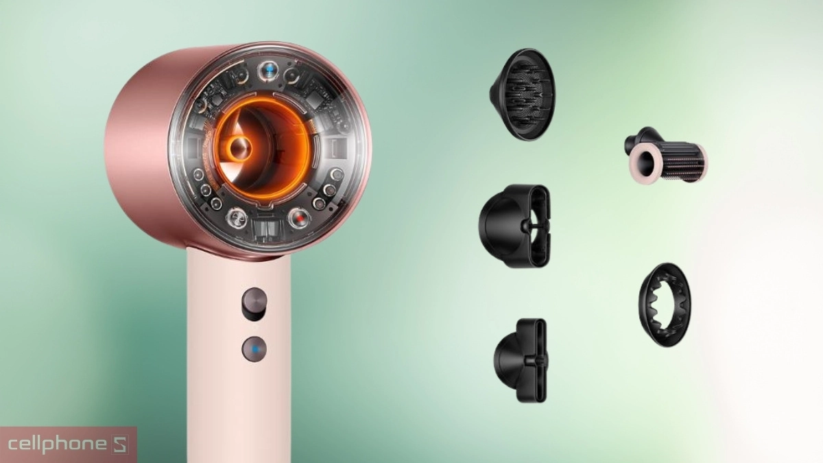 Tốc độ, phụ kiện của máy sấy tóc Dyson Supersonic Nural HD16