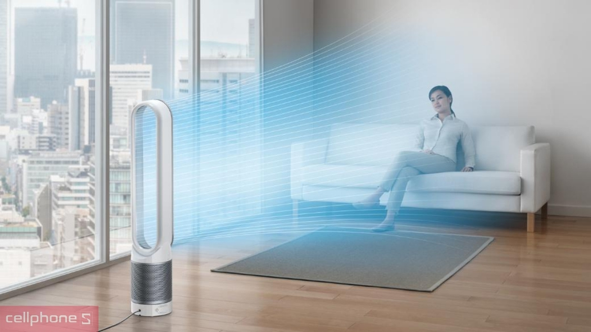 Thiết kế tháp hiện đại Máy lọc không khí Dyson Pure Cool Tower TP00