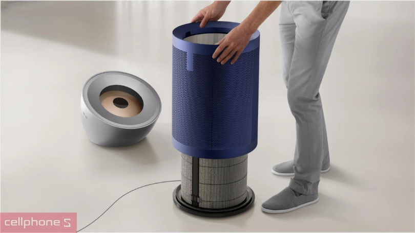 Cơ chế thay thế bộ lọc HEPA thông minh chỉ với 1 thao tác