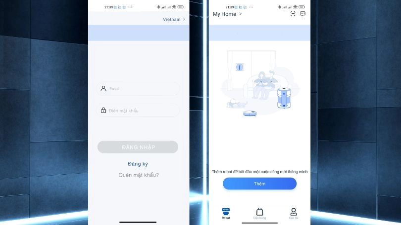 Hướng dẫn kết nối robot lọc bụi Ecovacs Airbot Andy Pro với smartphone