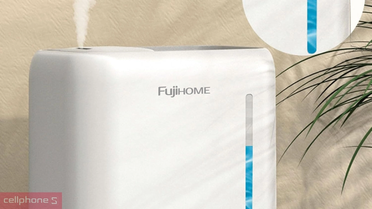 Bình chứa, công suất vận hành của máy phun sương tạo ẩm xông tinh dầu Fujihome HM04EUV