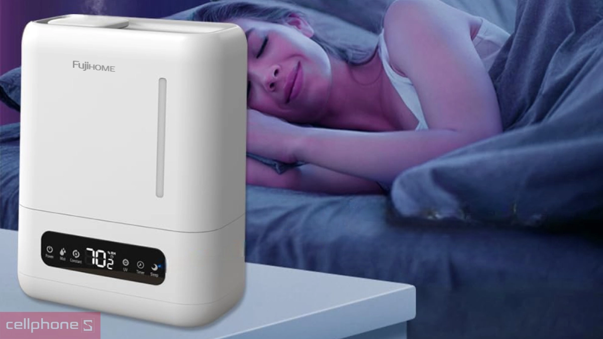 Khả năng hẹn giờ, phạm vi hoạt động của máy phun sương tạo ẩm xông tinh dầu Fujihome HM04EUV