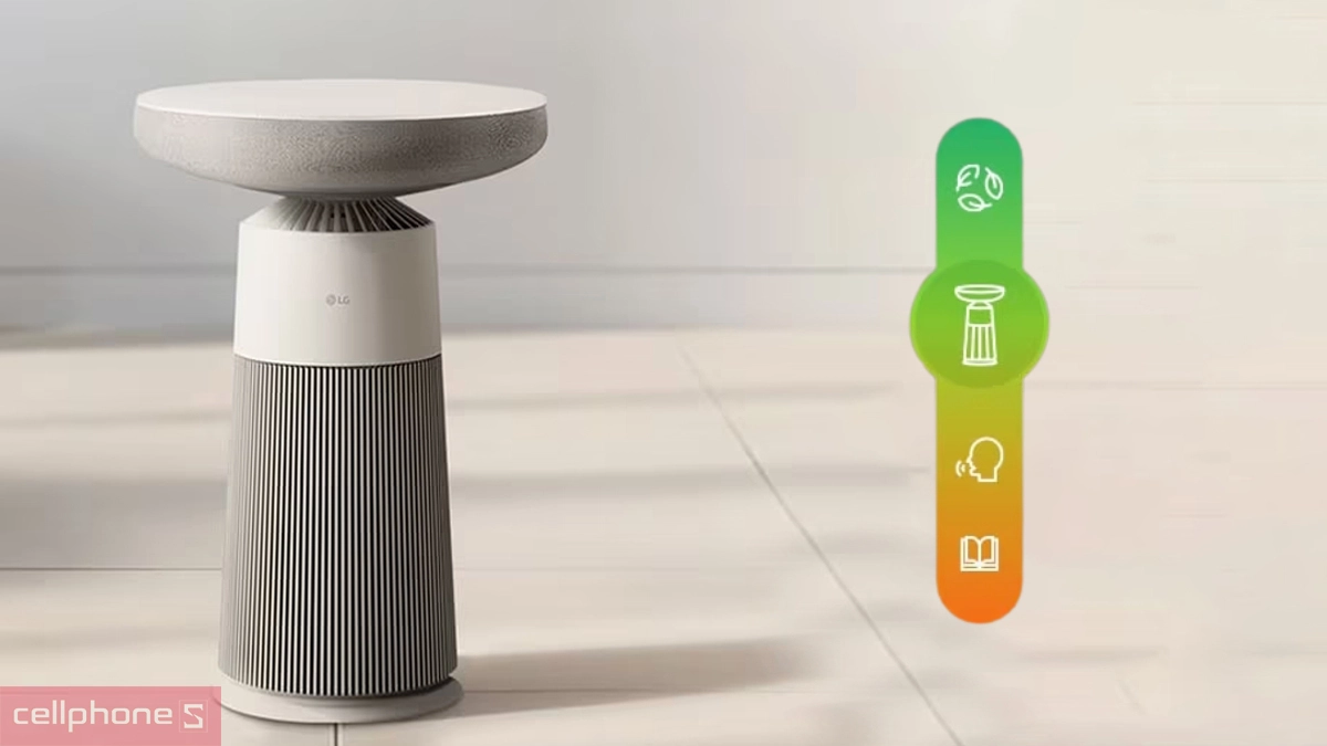 Độ ồn, khả năng vệ sinh của máy lọc không khí kèm loa LG PuriCare Aero Speaker