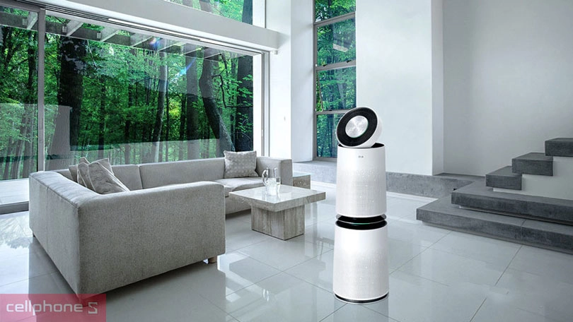 Lọc không khí 360 độ với diện tích lớn