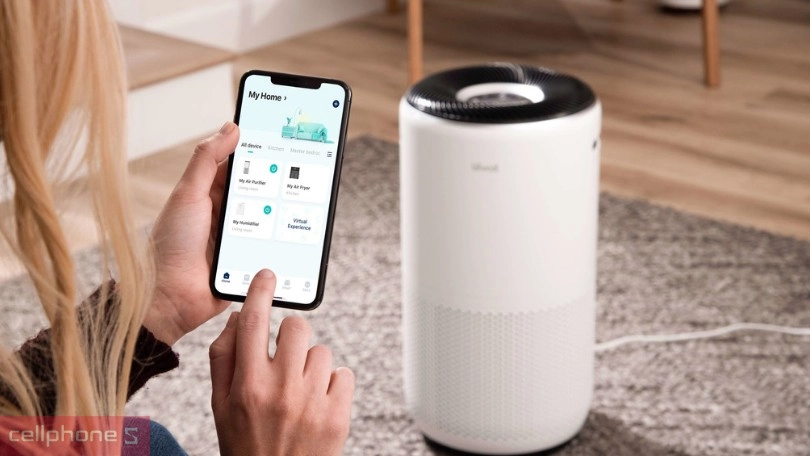 Điều khiển máy lọc trên smartphone với ứng dụng Vesync