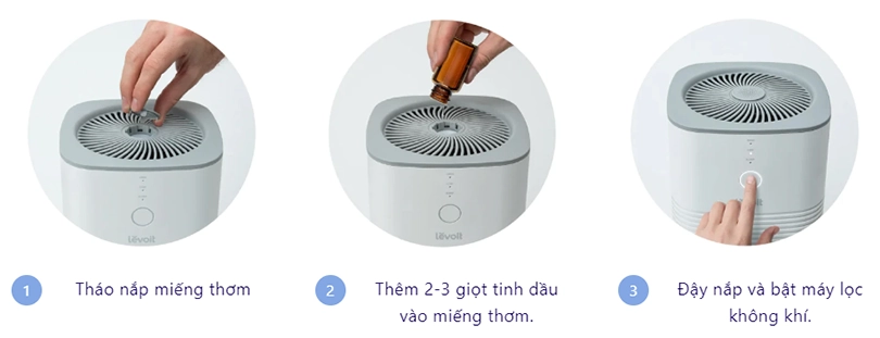 Hướng dẫn sử dụng máy lọc không khí xông tinh dầu Levoit LV-H128