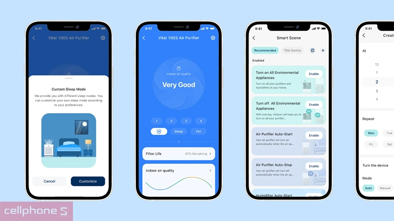 Máy lọc không khí Levoit Vital 100S - Lọc sạch không khí và khử mùi hiệu quả