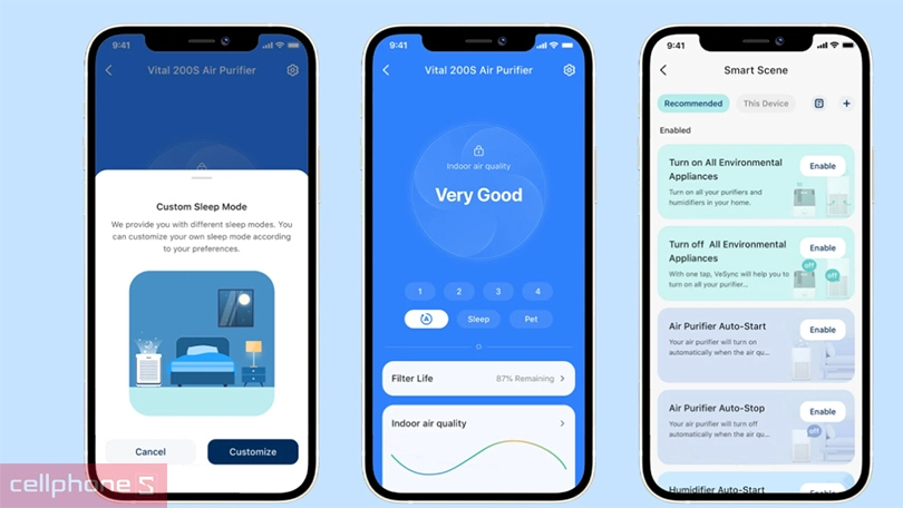 Điều khiển qua app thông minh
