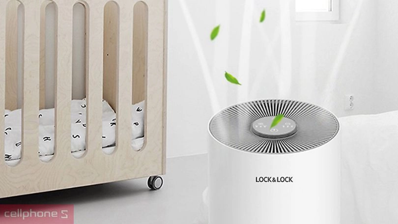 Máy lọc không khí Lock&Lock ENP126WHT hiệu suất lọc cao, hiệu quả vượt trội