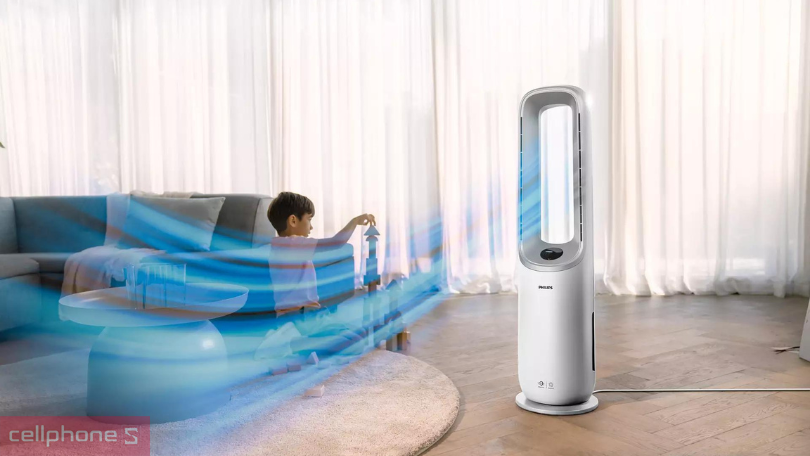Máy lọc không khí Philips7000 series AMF765/30- Độ ồn chỉ 47dB