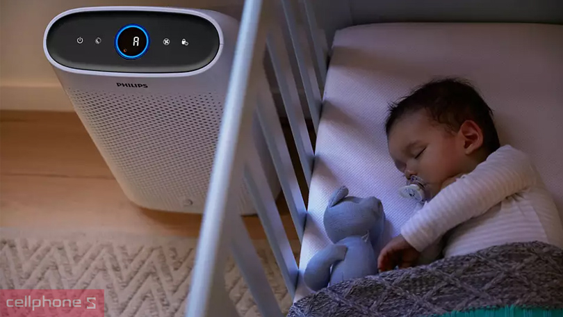 Máy lọc không khí Philips AC1215/10 - Làm sạch không khí nhanh chóng, tiết kiệm điện