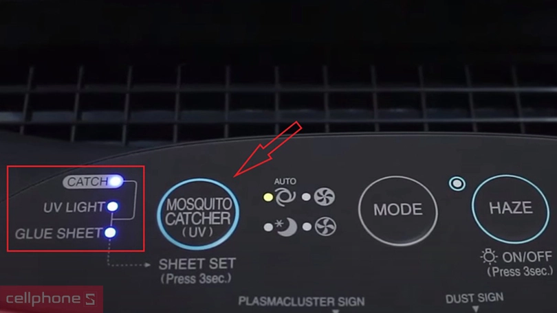 Hướng dẫn sử dụng chi tiết máy lọc không khí và bắt muỗi SHARP FP-GM50E-B 