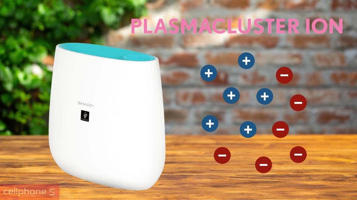 Công nghệ Plasmacluster Ion lọc không khí mạnh mẽ
