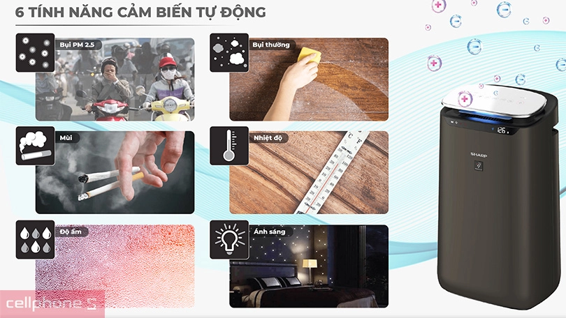 Máy lọc không khí Sharp FP-J80EV-H – Thanh lọc không khí, bảo vệ sức khỏe